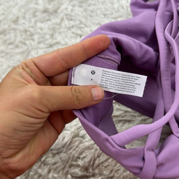 Lululemon Energy Bra High Neck Long Line Tough *Medium Support, B–D Cup - Picture 3 of 4